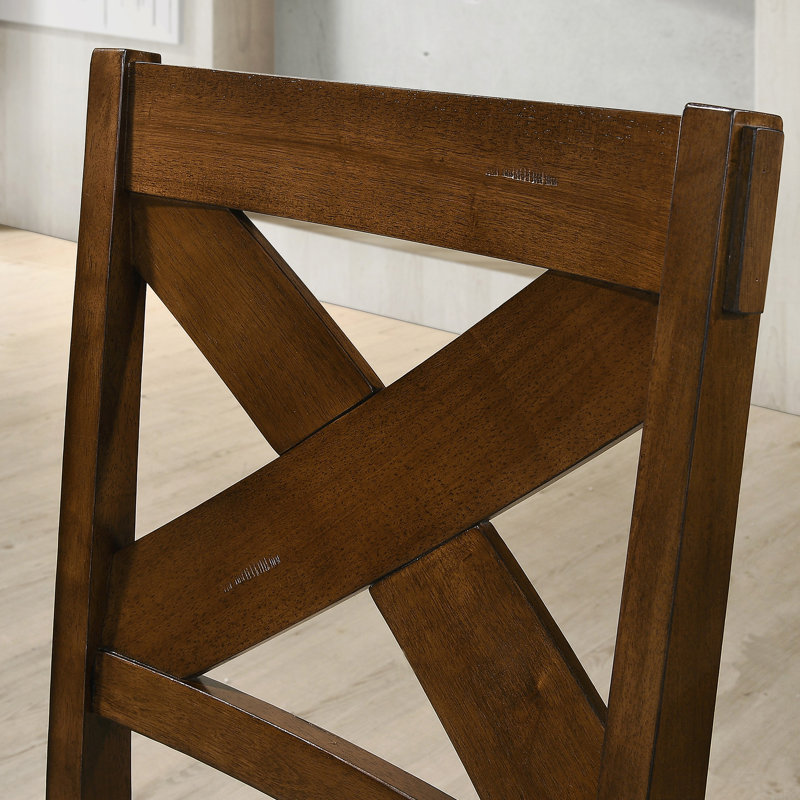 Chaises de salle à manger en bois massif Karven, ensemble de 2