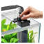 Ensemble d'aquarium en verre 5 gallons avec éclairage DEL, filtre autonettoyant et débit réglable - noir