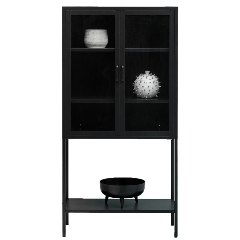 Jhonna 2 -Door 2 -Shelf, Black