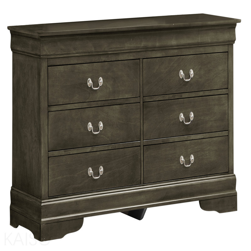 Commode, gris, Gris, H 33 po x l 16 po x P 57 po
