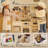 Freniland Wooden Play Kitchen Kids Kitchen Playset with Real Light & Sound Realistic Ice Maker Stove Oven Chef Pretend Toy Kitchen Include 31 Accessories Kids Toy Gift for Child Ages 3+ Toy Furniture