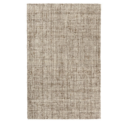 Tapis d'intérieur néo-zélandais en laine tissé à la main taupe Alana