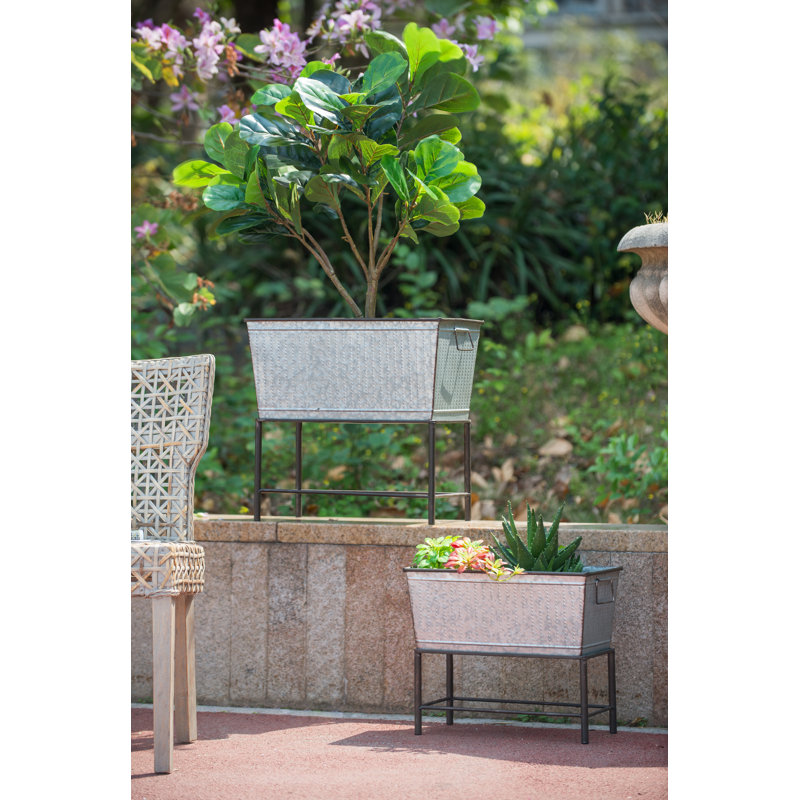 Cortavion Handmade Metal Elevated Planter