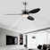 52'' ABS Blades Ceiling Fan With Lights And DC Remote, DC Motor Modern Ceiling Fan With 3 ABS Fan Blades & 2 Down Rods, Indoor Ceiling Fan With Light For Bedroom,Living Room