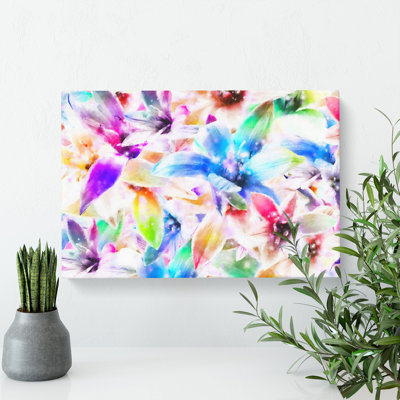 Colourful Orchids - Wrapped Canvas Print