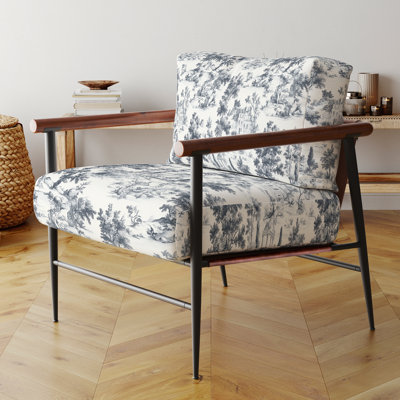Chaise d'appoint moderne - Fauteuil noir délavé