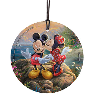 Décoration suspendue en verre Disney (Mickey et Minnie)