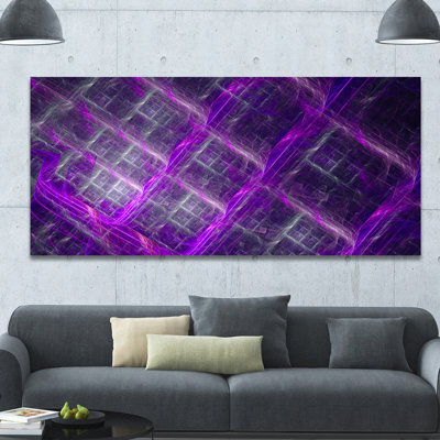 « mauve abstract metal gril », impression sur toile