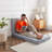 4Inch Thick Memory Foam Trifold Mattress, Removable Velvet Cover,  Portable Folding Mattress, Guest Bed, Camping, Travel, Compression Packaging,75"x30"x4"
