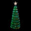 4' Green Color Changing Multiple Function Pop Up Artificial Outdoor Christmas Tree