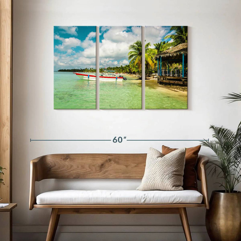 Gillard Caribbean Island Boat, 28" H x 45" W