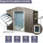 8Ft X 6Ft Outdoor Metal Shed In Grey - Robust Galvanized Steel Panels, Four Punched Vents, Sliding Door With Lock, Easy To Assemble For Backyard Tools Storage Finish Construction, Integrated Build-123403647-123403652