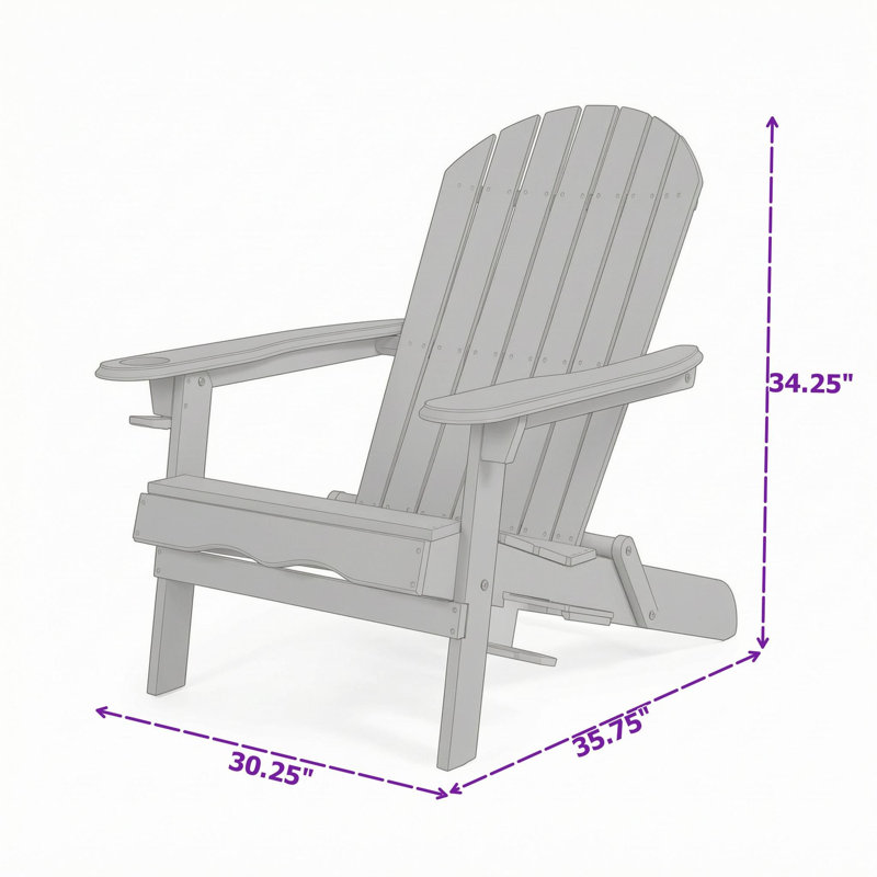 Chaise pliante avec porte-gobelets, Blanc