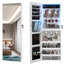 Armoire à bijoux 14,6 po de largeur avec miroir pleine longueur-1595308245