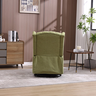 Chaise berçante inclinable, chaise berçante pivotante à 360 degrés, fauteuil oscillant, petite chaise berçante inclinable et pivotante pour chambre à coucher, siège de cinéma maison