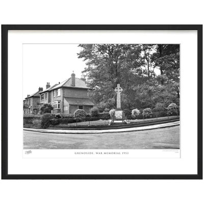 Grenoside, War Memorial 1953 - Single Picture Frame Print