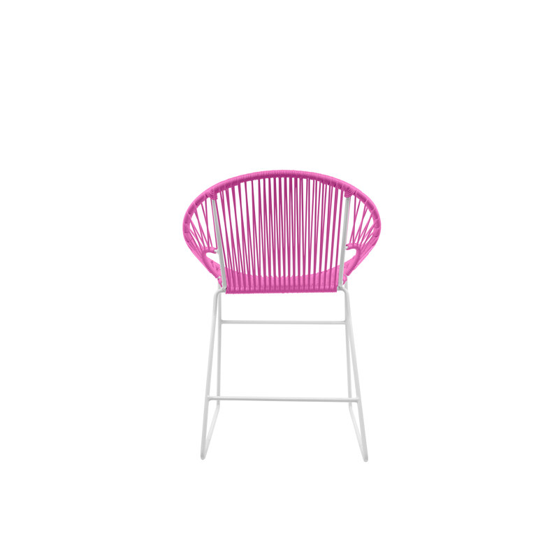 Chaise de patio Puerto, Rose / blanc