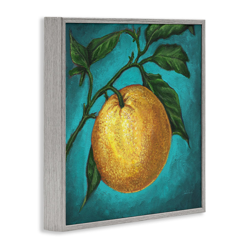 Agrume, art giclée sur bois par branche par Connie Resch, H 24 po x l 24 po, Estampe numérique Farmhouse