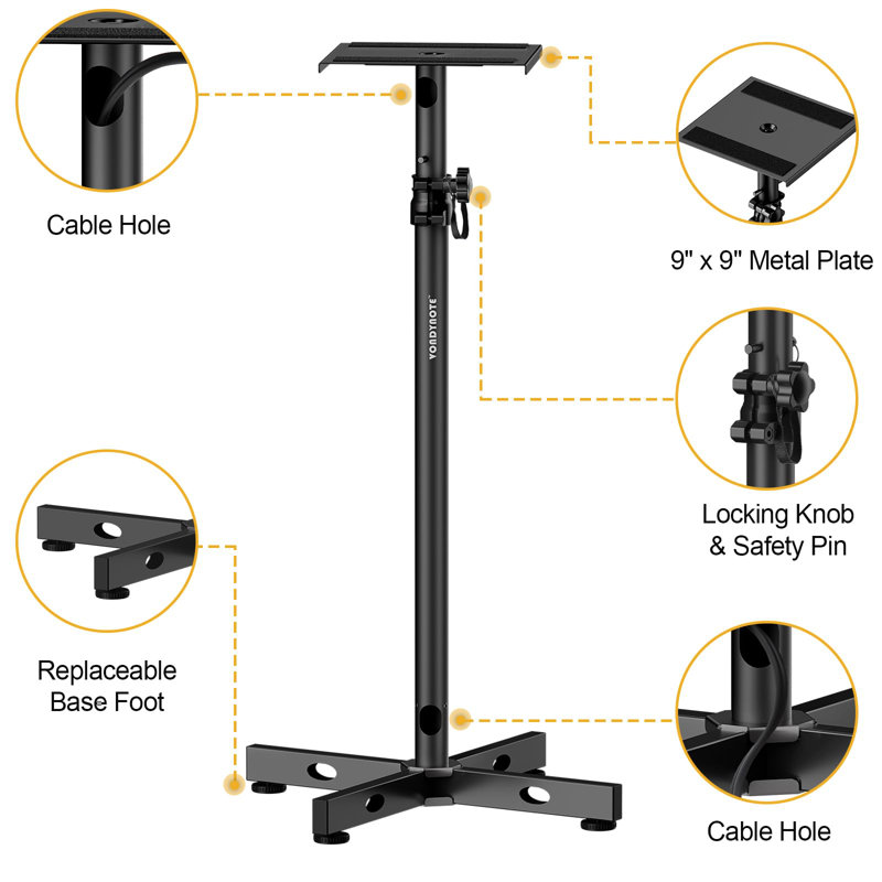 Set Of 2 Studio Monitor Stands