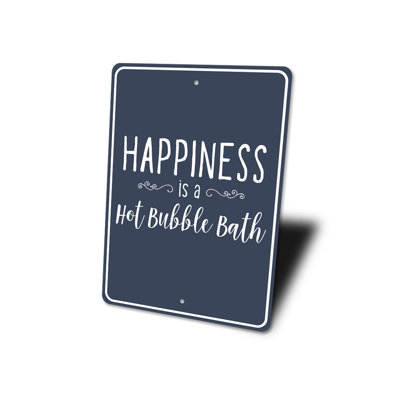 Plaque en aluminium pour bain moussant