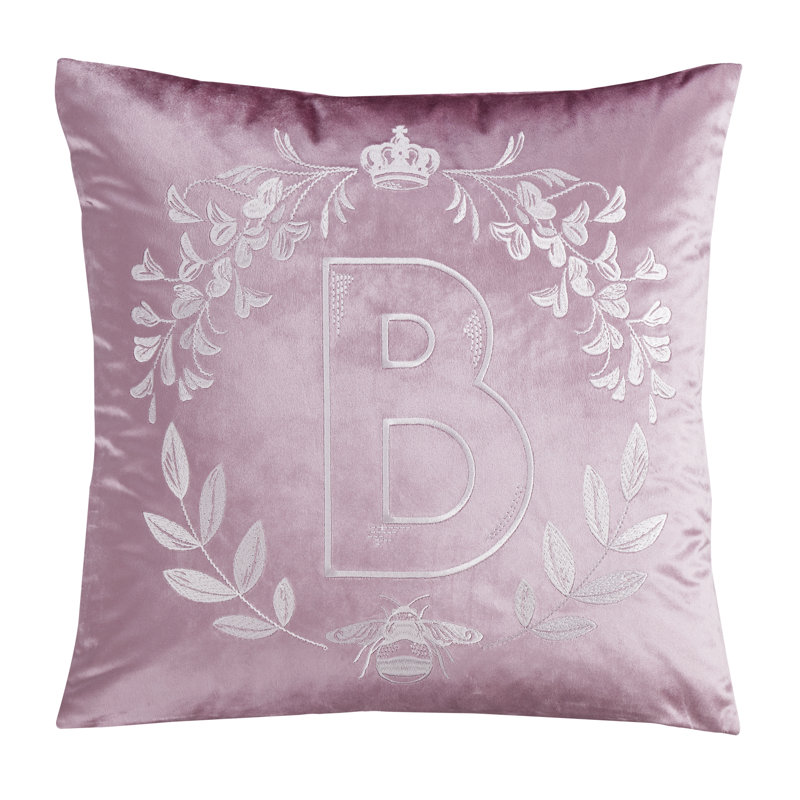 Bridgerton By Catherine Lansfield Regency Crown Soft Touch 45x45cm Cushion, Lilac, Polyester/Polyfill