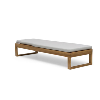 Gartenliege Aleigh mit Auflage