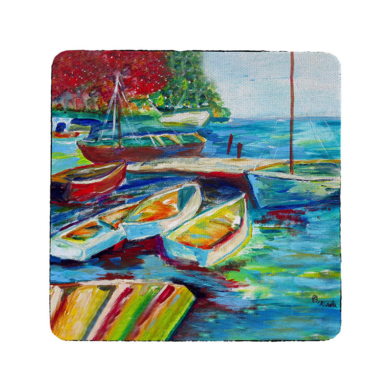 Silicone Square 4 Piece Coaster Set