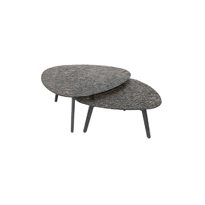 Coffee Table Glass Top Nesting Coffee Table