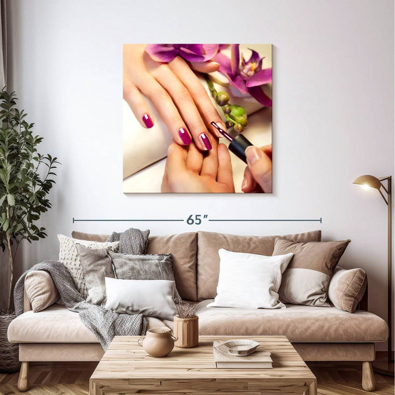 Clous d'inspiration orchidée, H 39 po x l 39 po