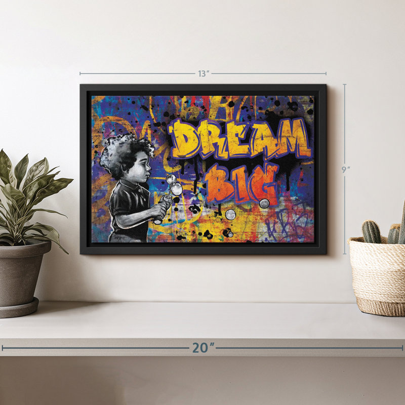 Rêves et ambitions, impression sur toile, H 13 po x l 9 po