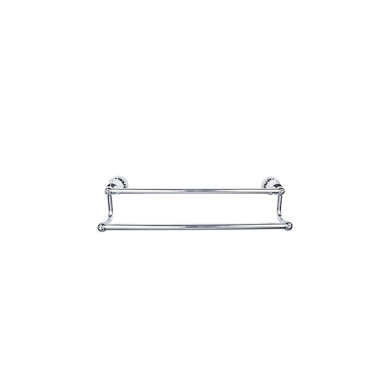 Hudson Bath Double 32 1/4" Wall Mounted  Towel Bar, Polished Chrome