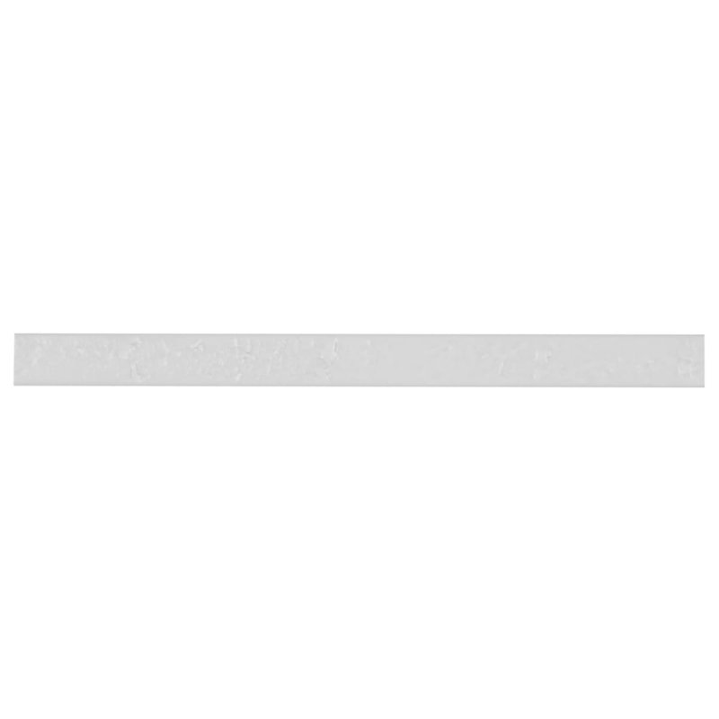 Arlo 1X11 3D Textured Matte Ceramic Bullnose, Antique White