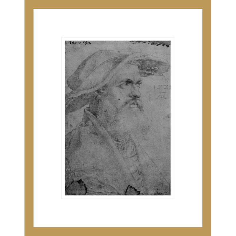 Helius Eobanus Hessus par Albrecht Dürer, impression giclée encadrée, H 16,75 po x l 13,25 po