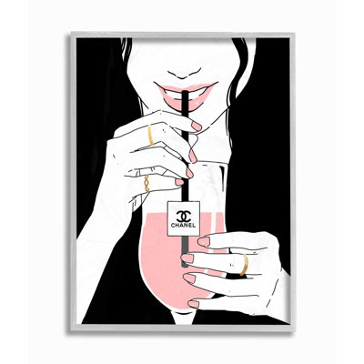 «Sipping on Style Girl» par Ziwei Li - impression d'art graphique