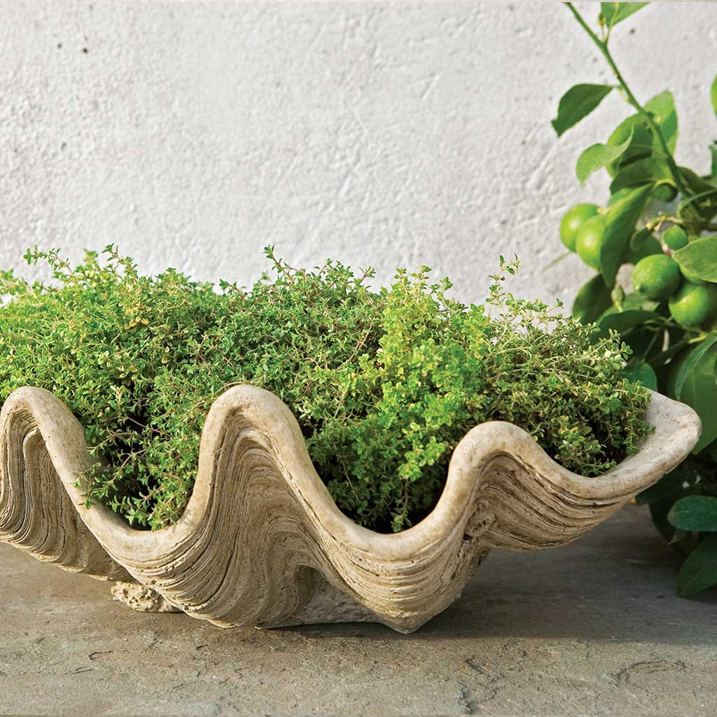 22" Pot Planter, Brownstone