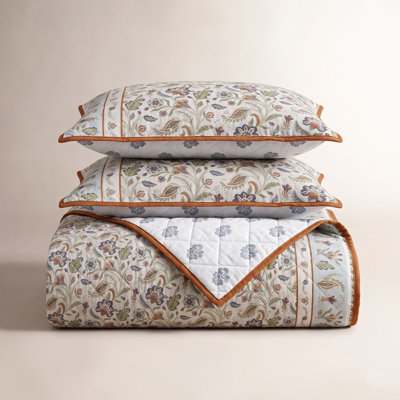 Floral Cotton Quilt Set