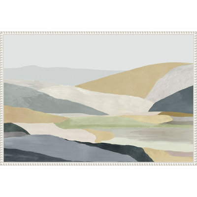 Warm Hills I by Framed Canvas Wall Art Print
