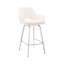 Tabouret de bar pivotant en similicuir et acier inoxydable brossé 30 po Freya-134637364