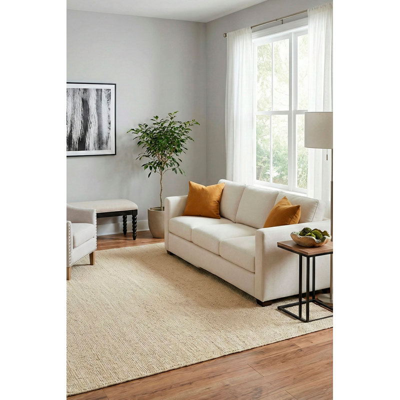 Wabi Sabi Area Rug in Bleach, Rectangle 9' x 12'