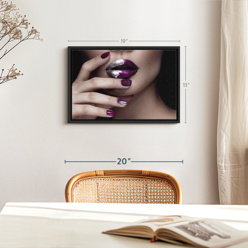 «High Fashion Nails Wall Art», H 13 po x l 19 po