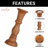 Handcrafted Mango Wood Pillar Candle Holder (Set of 3) -265191515