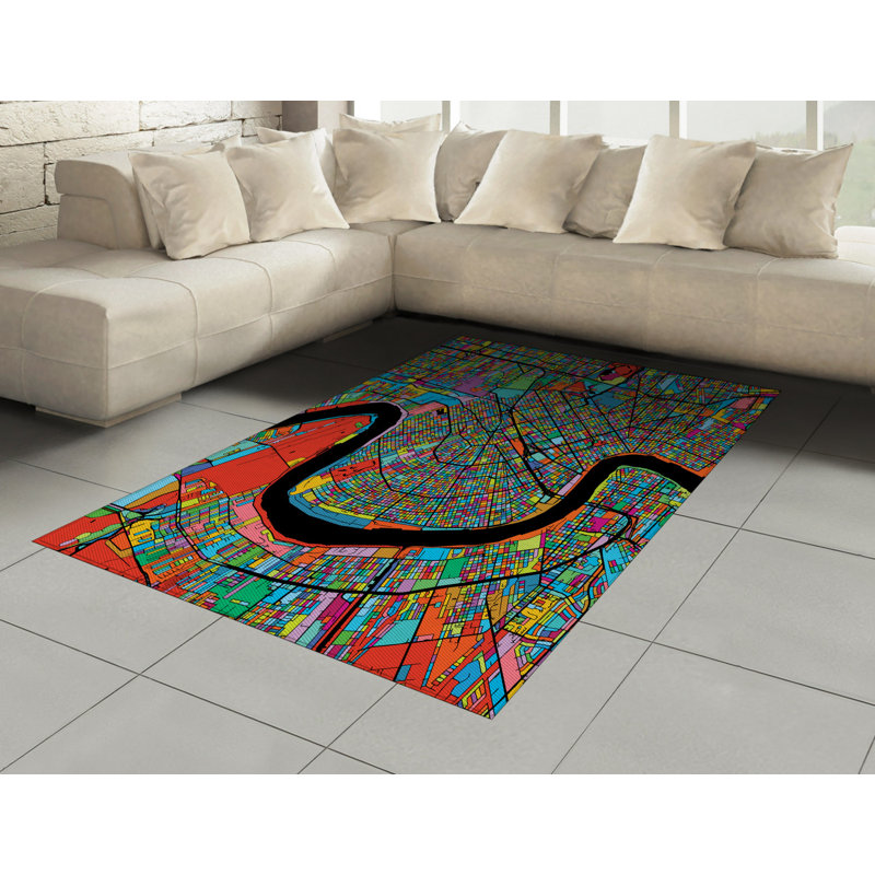 Jaiden Abstract Area Rug, Rectangle 120 x 180cm