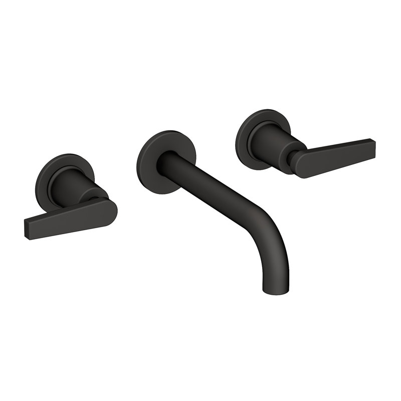 Dorrance Wall Mount Bathroom Faucet, Flat Black