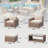 Fully Assembled 8 - Person Outdoor Sectional Seating Group With Cushions