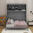 Queen Size Murphy Bed Wall Bed With Top Shelves & USB-1444051189