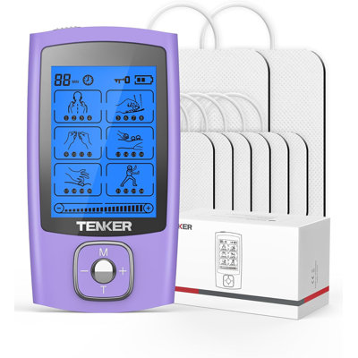 Tenker 24 Modes Tens Ems Machine For Pain Relief Therapy/pain Management, Rechargeable Electronic Pulse Massager