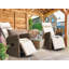 Chaise de patio avec coussins Djene