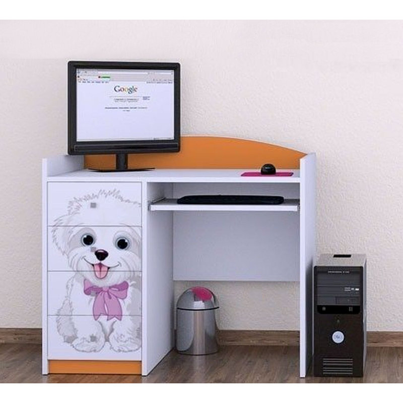 Bosco 100cm Computer Desk, Orange