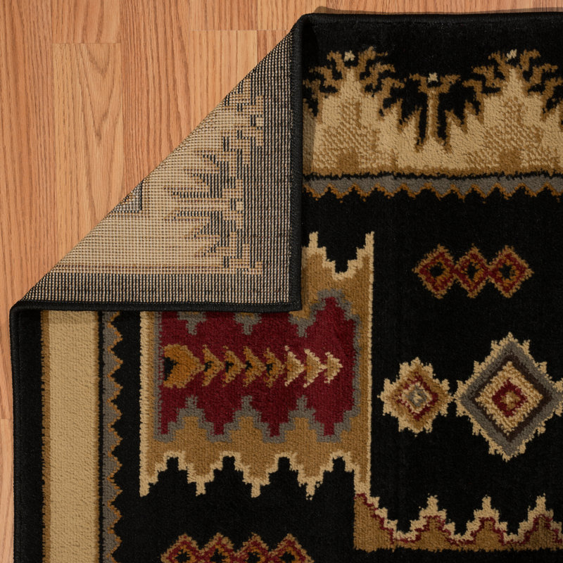 Tapis noir Woolsey Colton, 7 pi 10 po x 10 pi 6 po