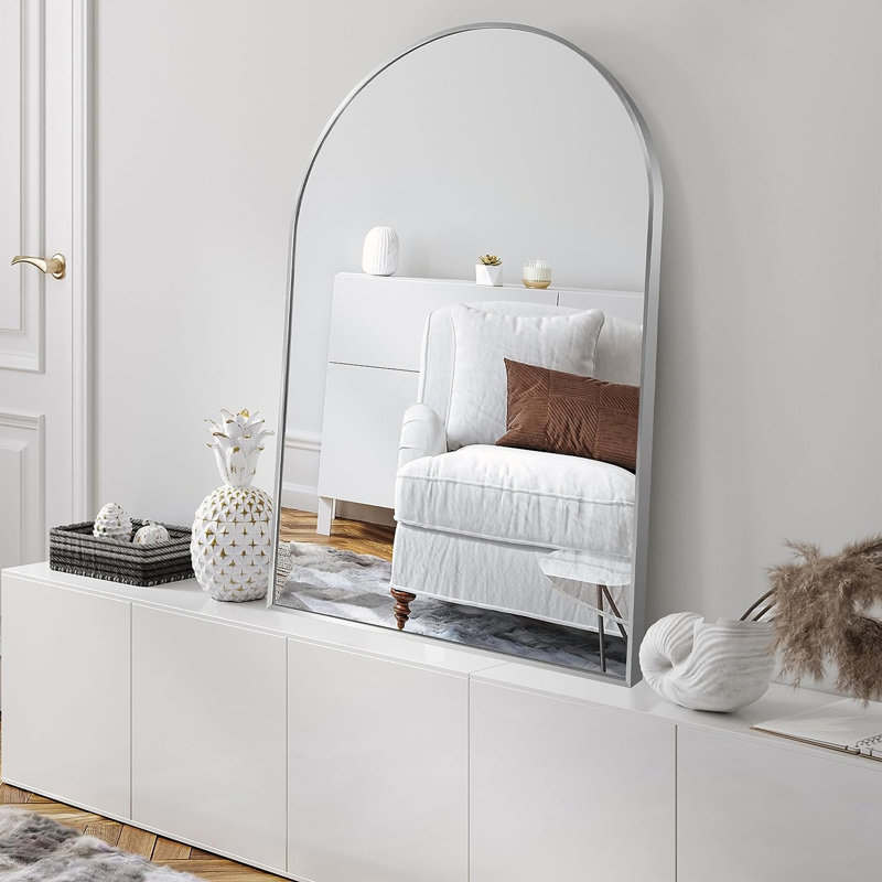 Miroir mural Vibretha, 24 po x 36 po, Argent